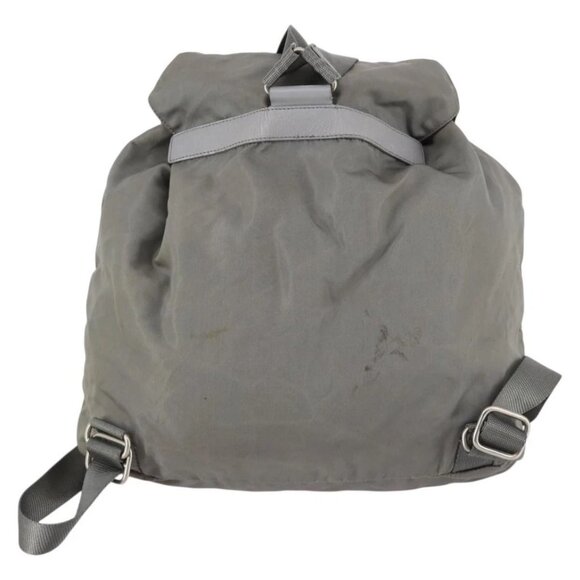 PRADA Backpack Nylon Green Silver Auth 141751 - Picture 2 of 16